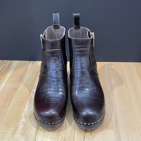 Swedish Hasbeens Boots Zip It Emy Clog Ankle Boots | NWOB - Picture 6 of 7